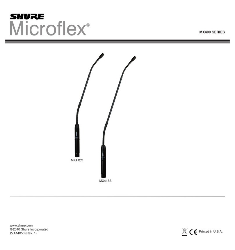Shure Microflex MX400S User manual