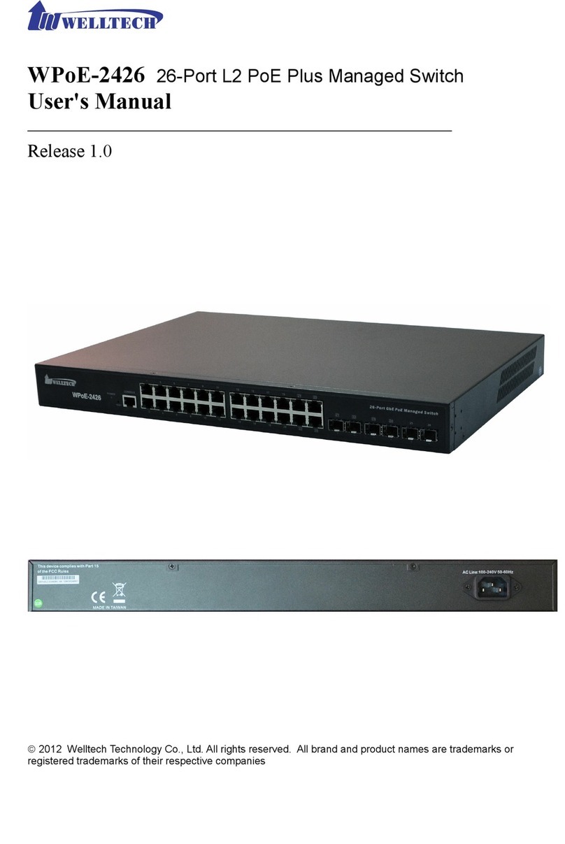 WELLTECH WPoE-2426 User manual