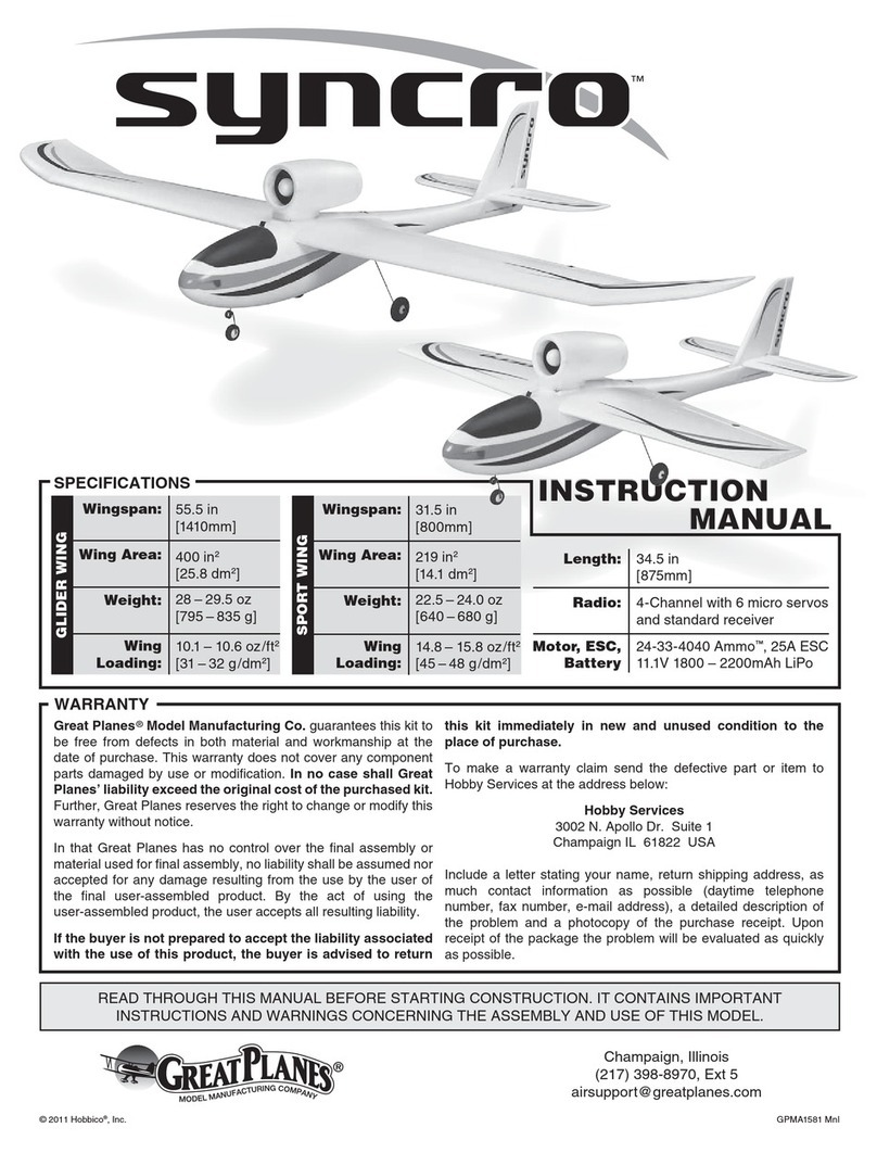 GREAT PLANES SYNCRO User manual