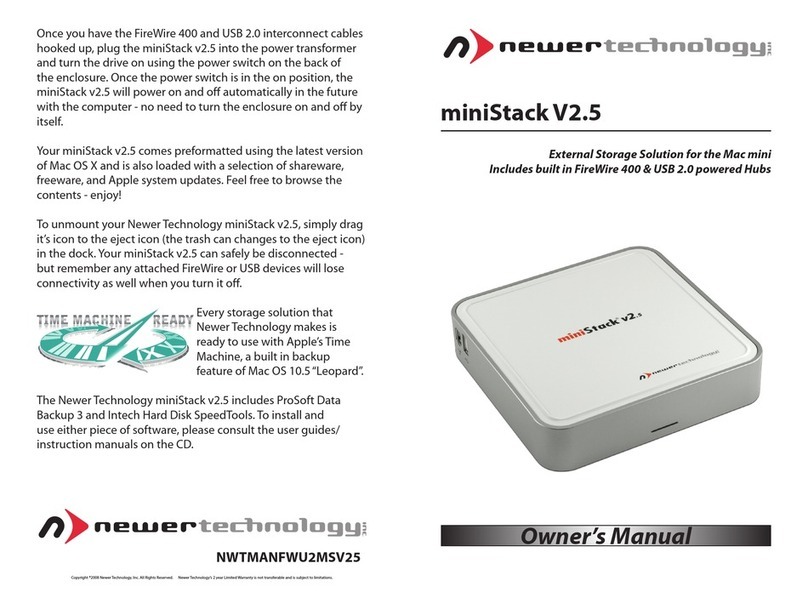 Newer Technology miniStack V2.5 owner's manual Newer Technology miniStack V2.5 owner's manual