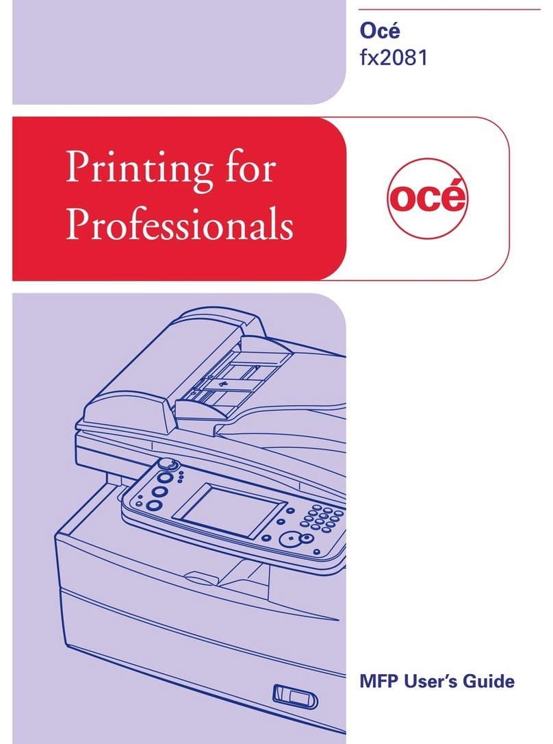 Oce fx2081 User manual