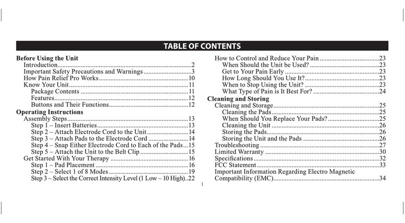Omron Pain Relief Pro PM 3031 instruction manual