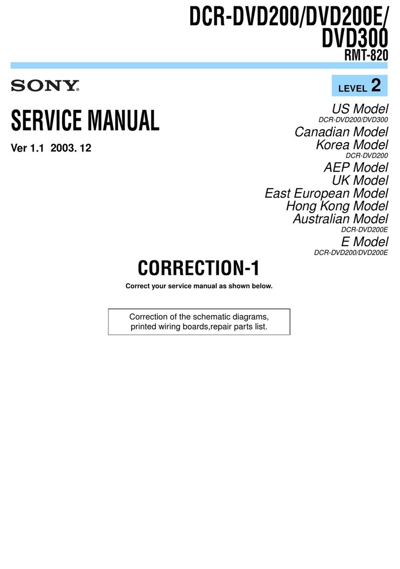 Sony DCR-DVD200 - Dvd Handycam Camcorder User manual