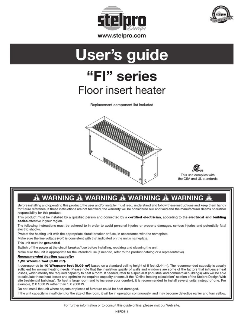 Stelpro FI Series user guide