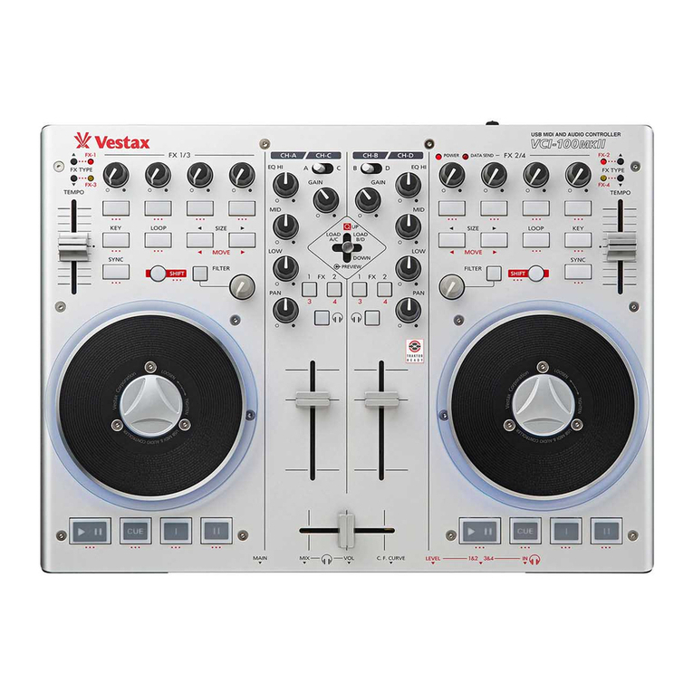 Vestax VCI-100MKII User manual Vestax VCI-100MKII User manual