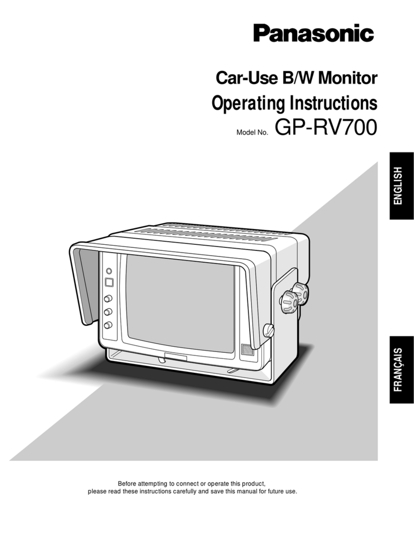 Panasonic GPRV700 - REAR VIEW CAMERA User manual