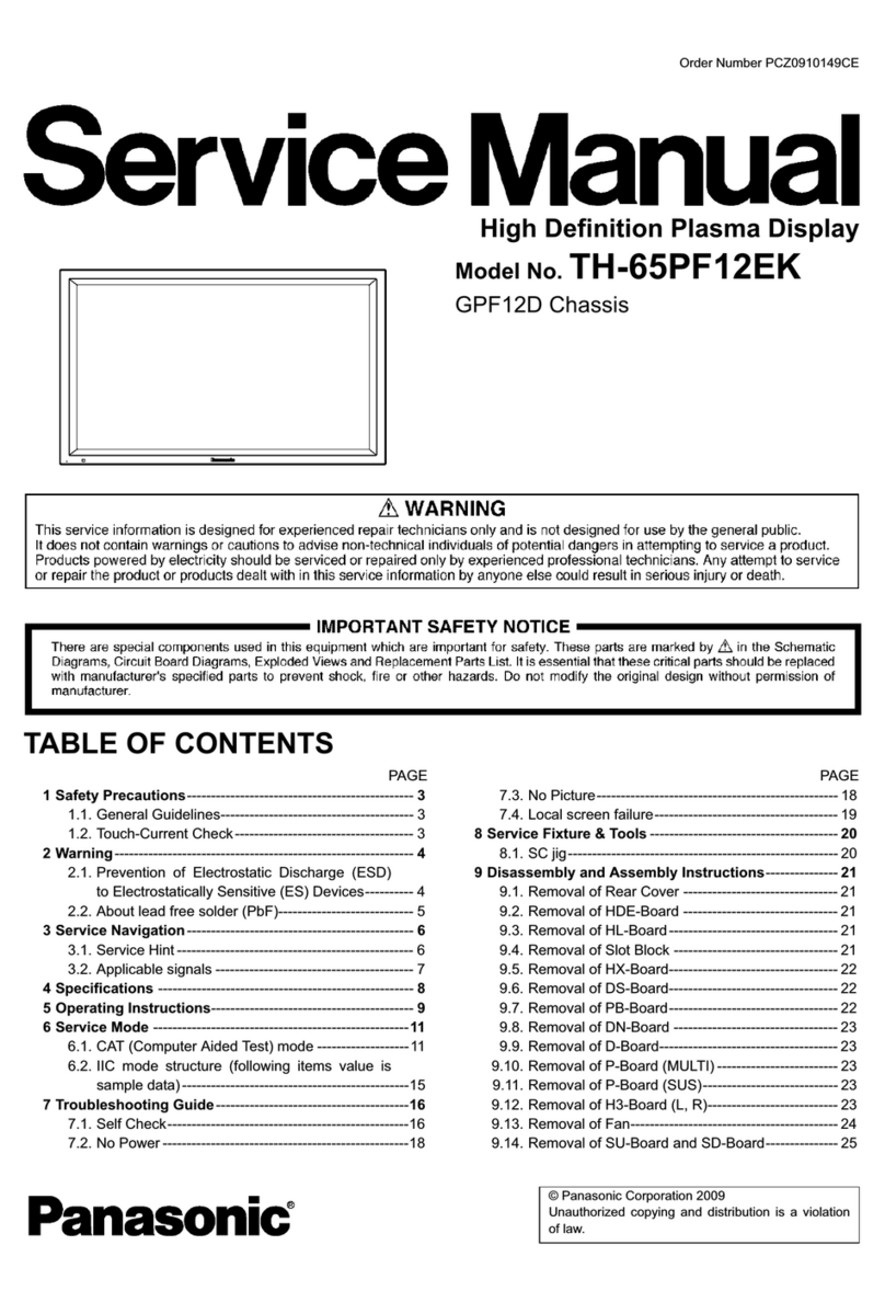 Panasonic TH-65PF12EK User manual