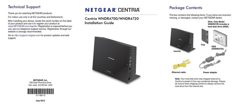 NETGEAR CENTRIA WNDR4700 User manual
