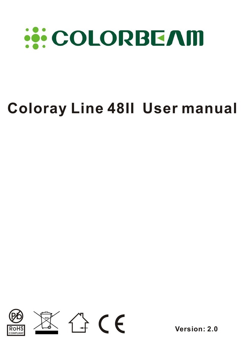 Colorbeam Coloray Line 48II user manual