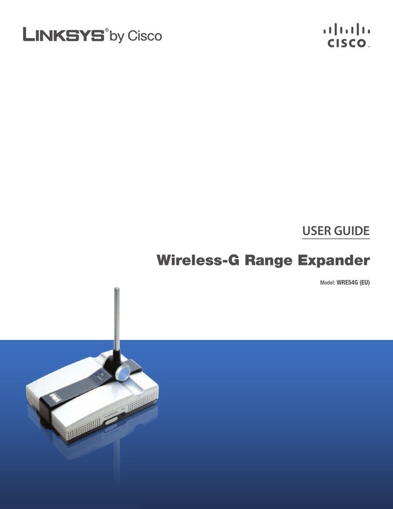 Linksys WRE54G - Wireless-G Range Expander Repeater User manual