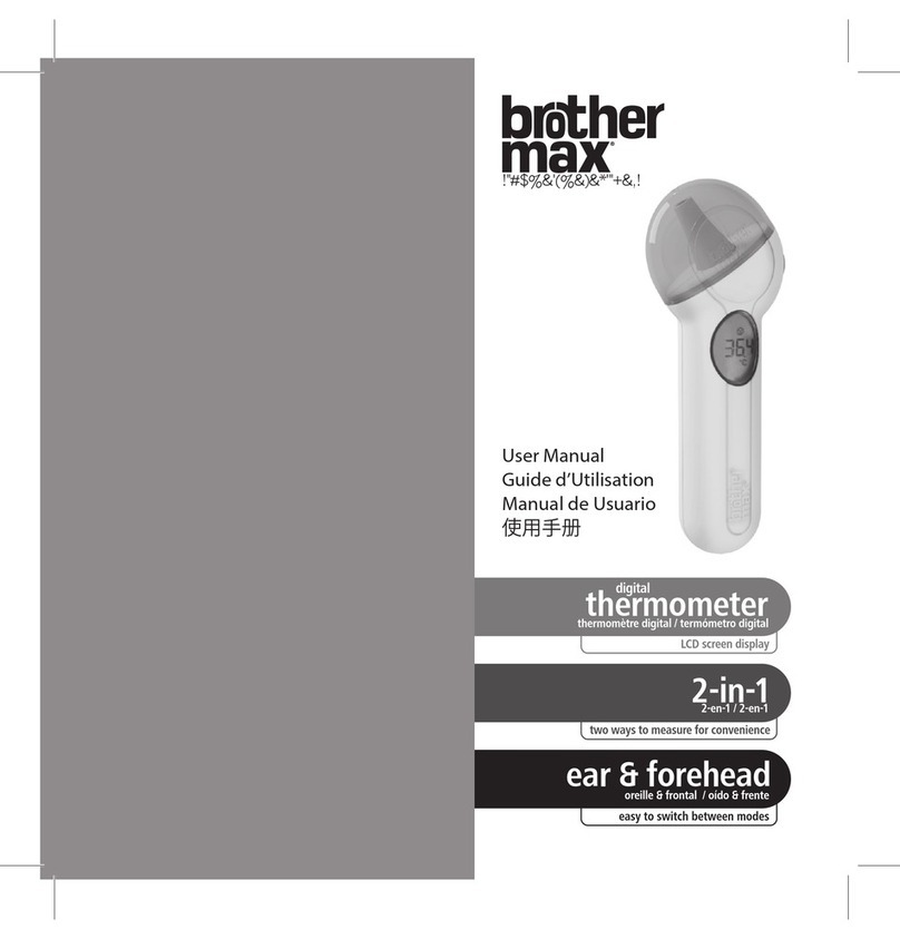 Brother Max Thermometer User manual