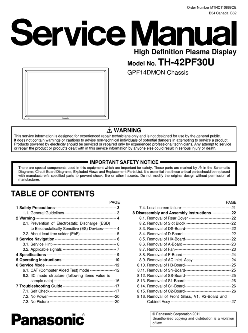Panasonic TH-42PF30U User manual Panasonic TH-42PF30U User manual