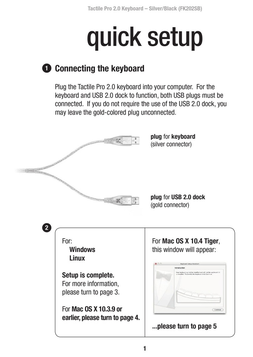 Matias Tactile Pro 2.0 FK202SB Specification sheet Matias Tactile Pro 2.0 FK202SB Specification sheet