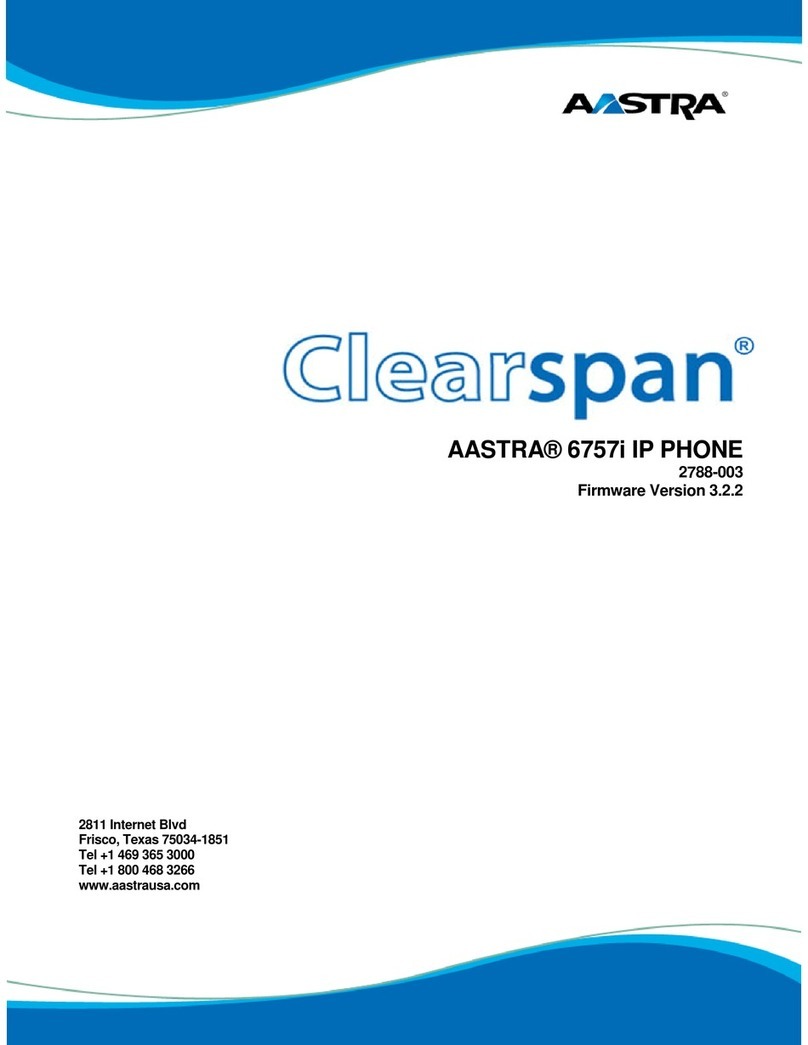 Aastra Clearspan 6757i User manual