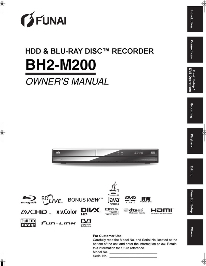 FUNAI BH2-M200 owner's manual