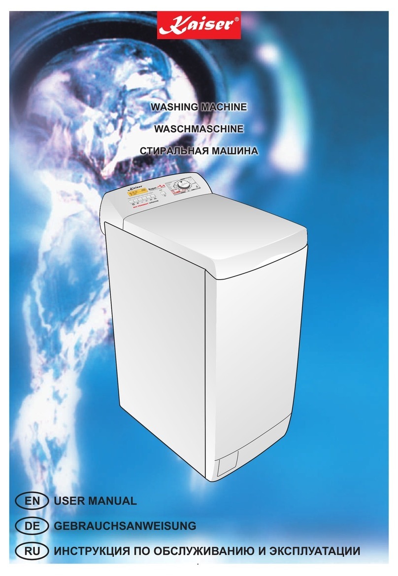 Kaiser WASHING MACHINE user manual