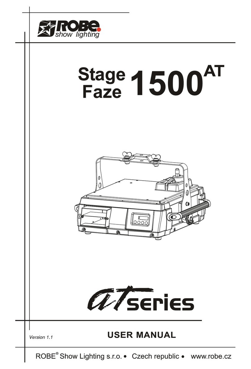 Robe Stage Faze 1500AT User manual