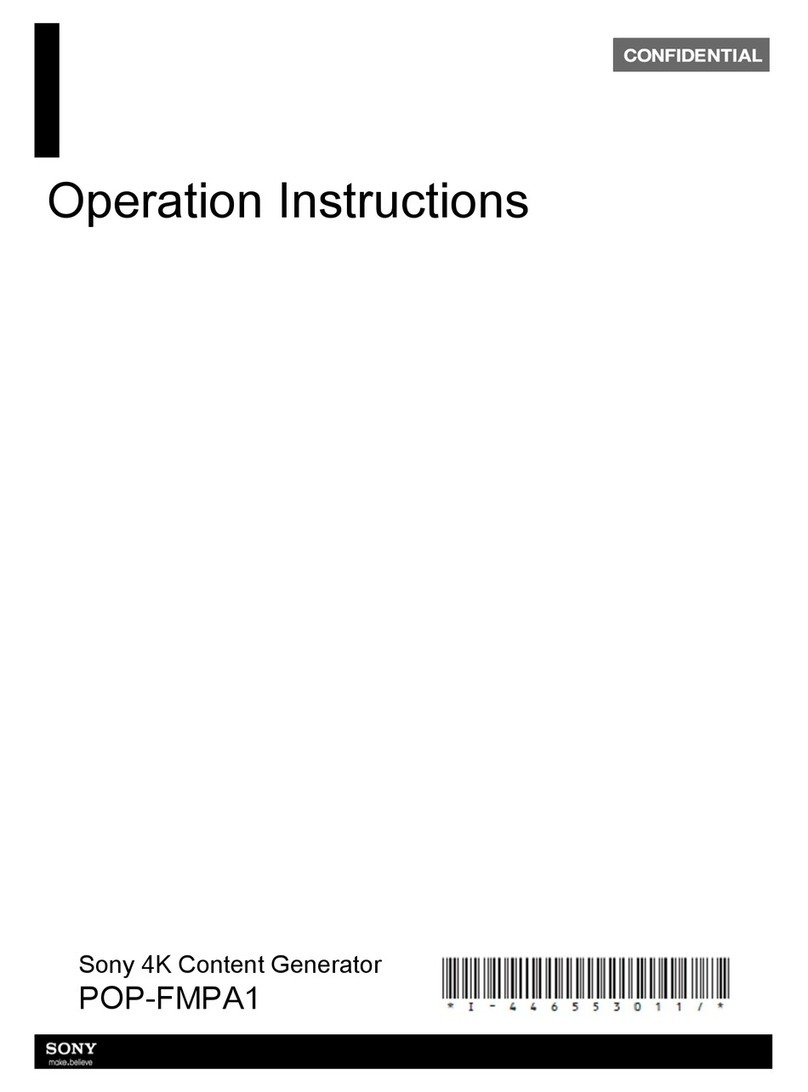 Sony POP-FMPA1 Operation instructions