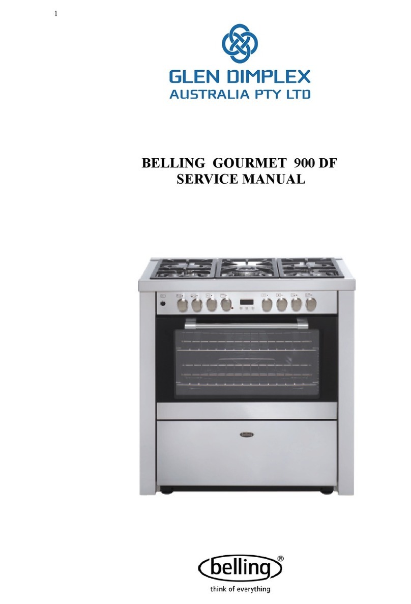 Belling GOURMET 900 DF Service manual