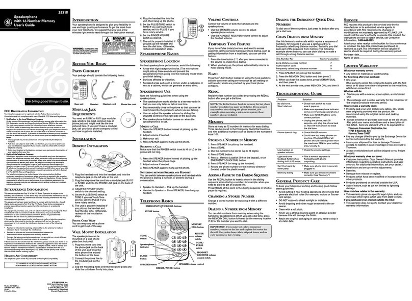 GE 29318 user guide