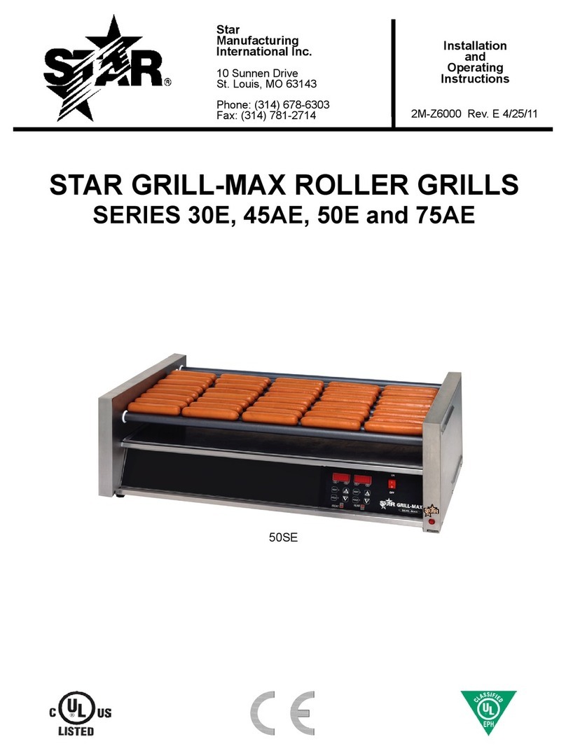 Star Manufacturing GRILL-MAX 30E series operating instructions Star Manufacturing GRILL-MAX 30E series operating instructions