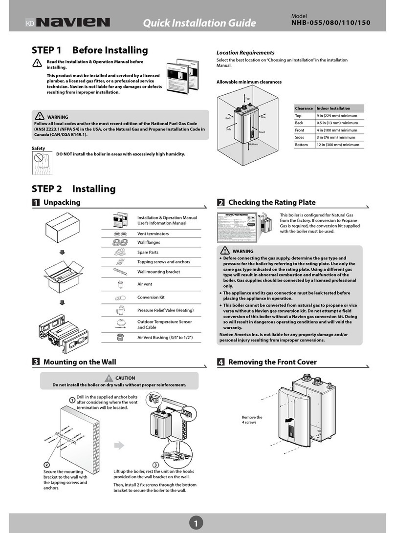Navien NHB-055 User manual Navien NHB-055 User manual