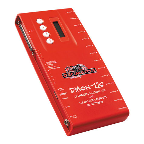 Decimator DMON?12S operating manual