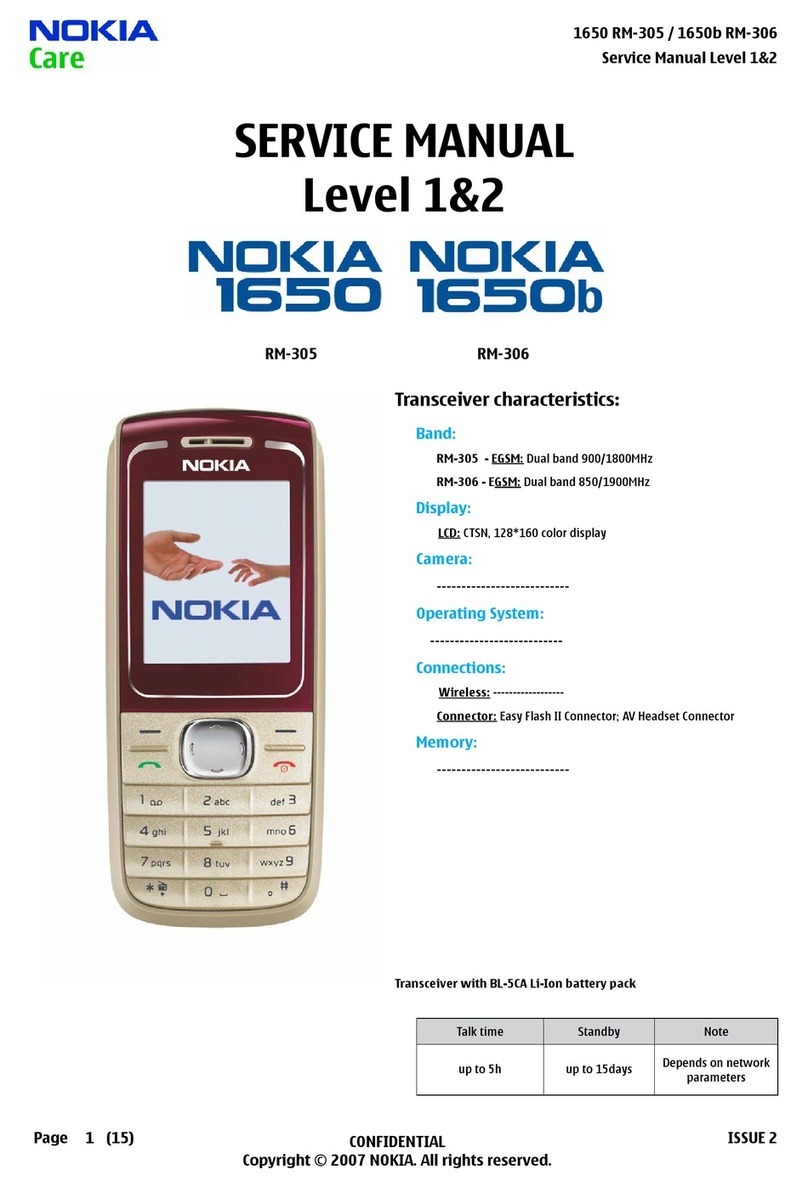 Nokia 1650 RM-305 User manual