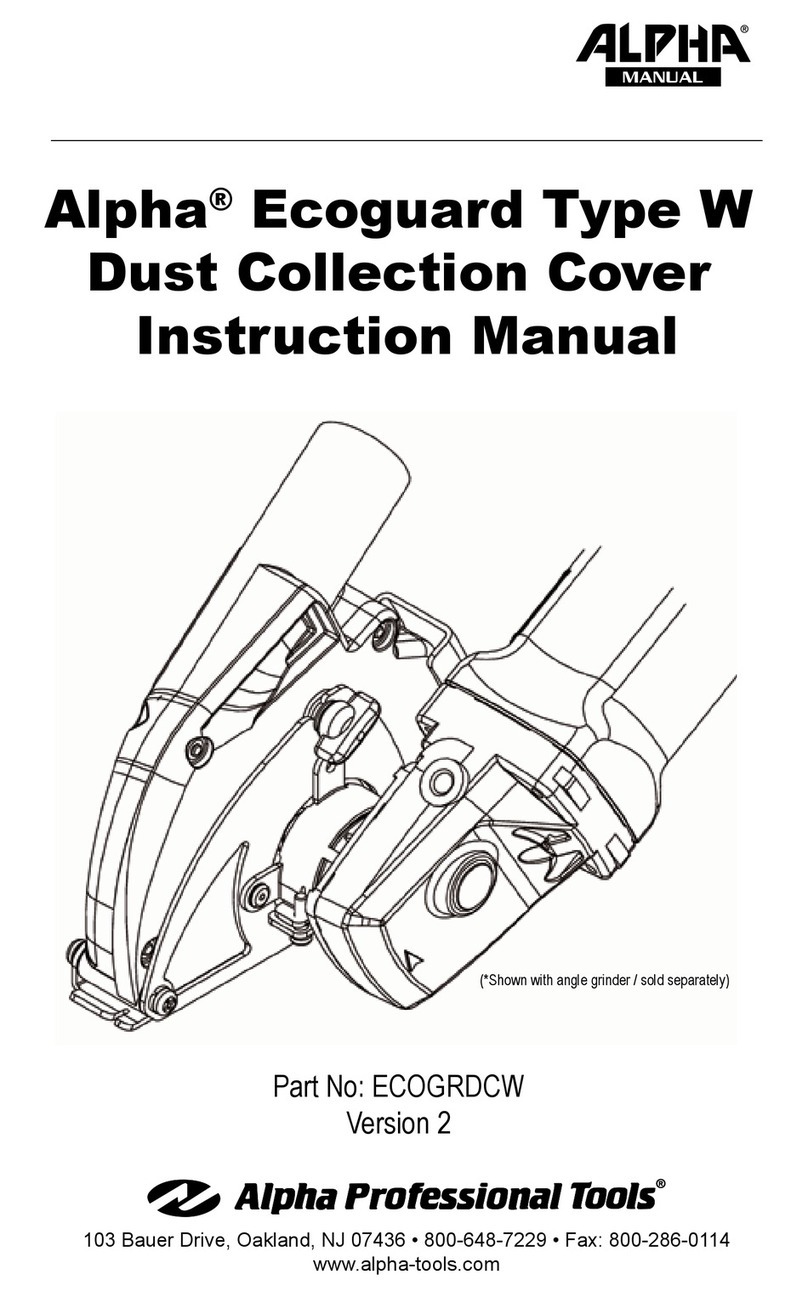Alpha Ecoguard Type W instruction manual