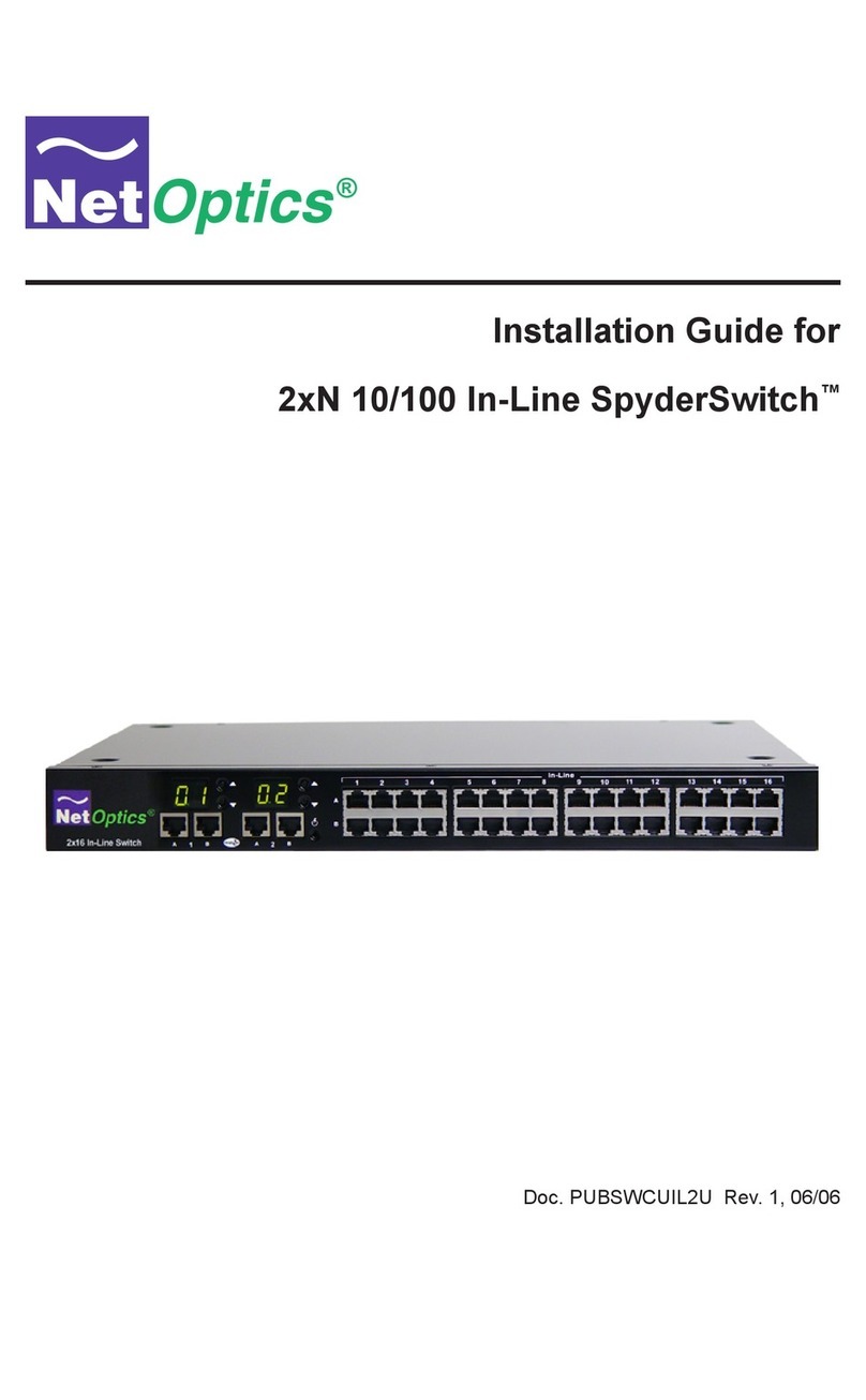 Net Optics SpyderSwitch installation guide