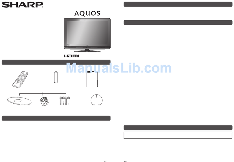Sharp AQUOS LC-32M300M User manual