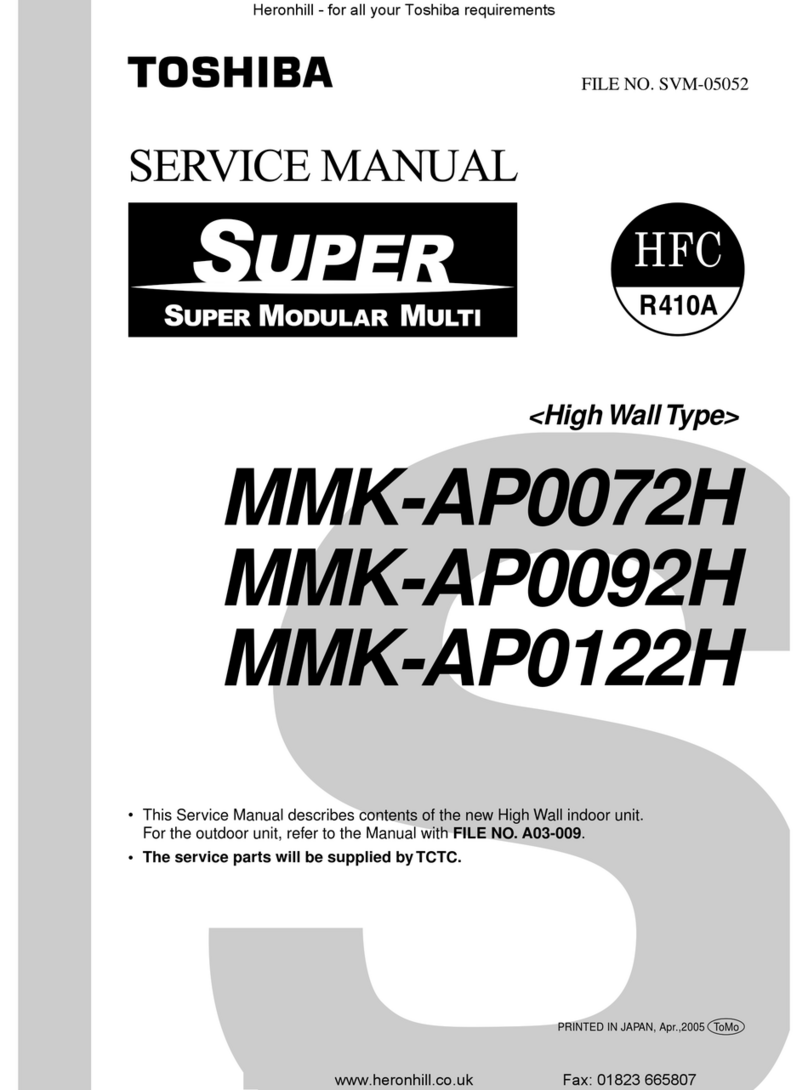 Toshiba MMK-AP0072H User manual