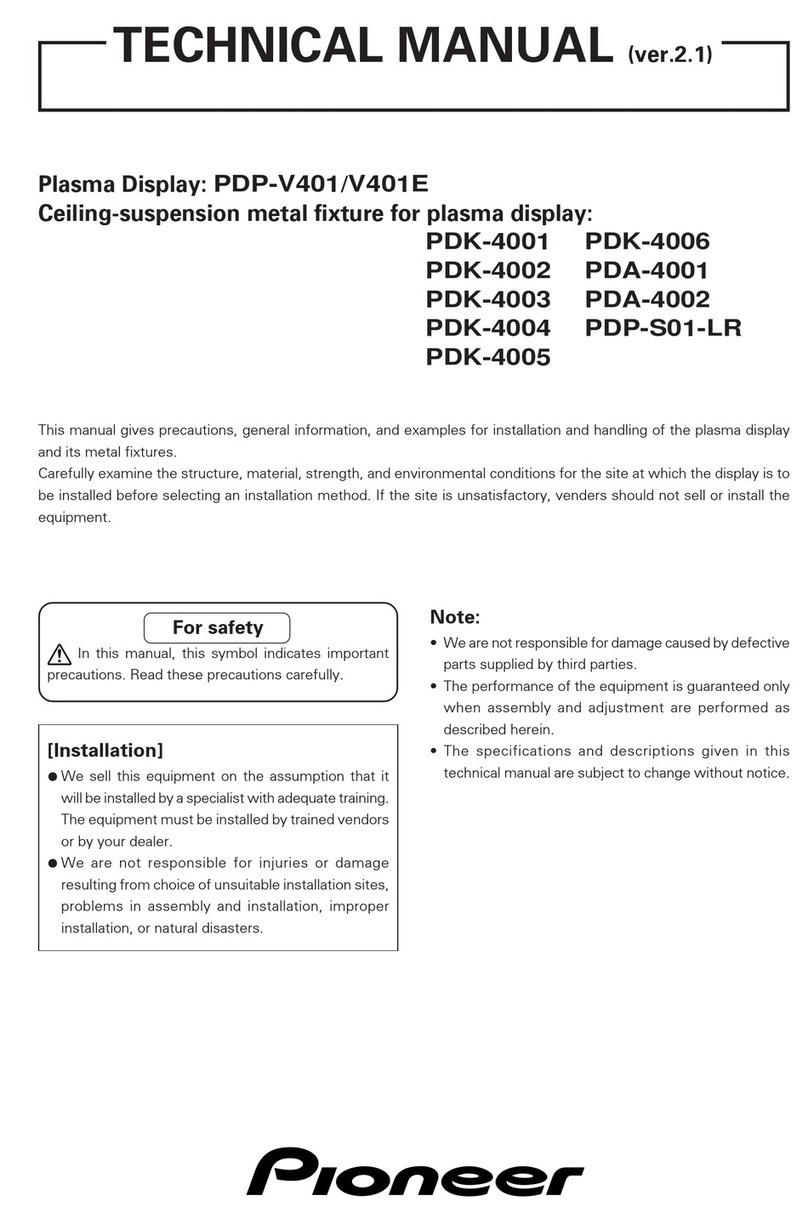 Pioneer PDP-V401 User manual