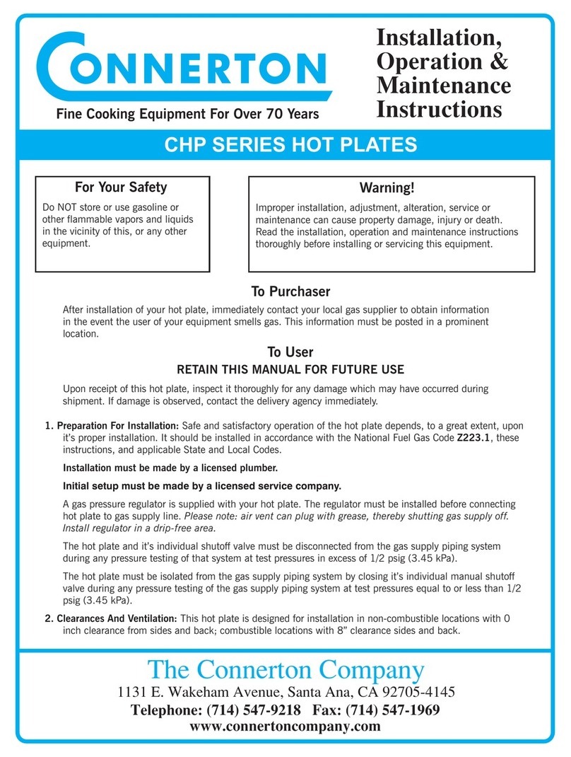 Connerton CHP Series Installation, operation & maintenance instructions Connerton CHP Series Installation, operation & maintenance instructions