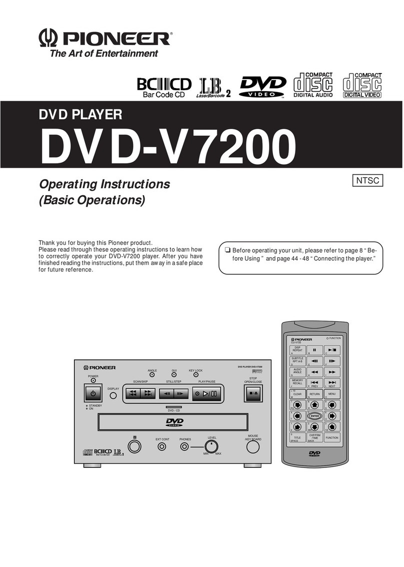 Pioneer DVD-V7200 User manual