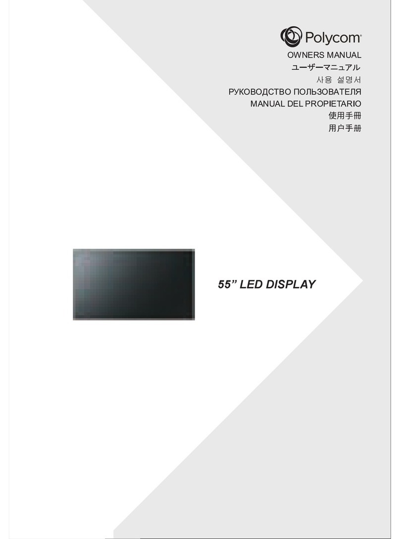 Polycom 55" LED DISPLAY owner's manual