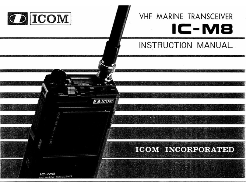 Icom IC-M8 User manual