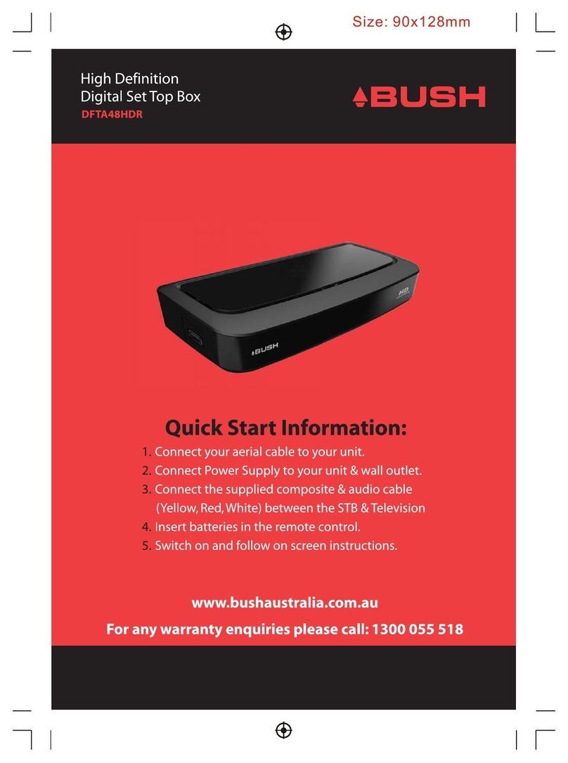 Bush DFTA48HDR quick start guide