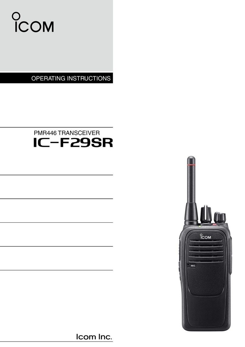 Icom IC-F29SR operating instructions