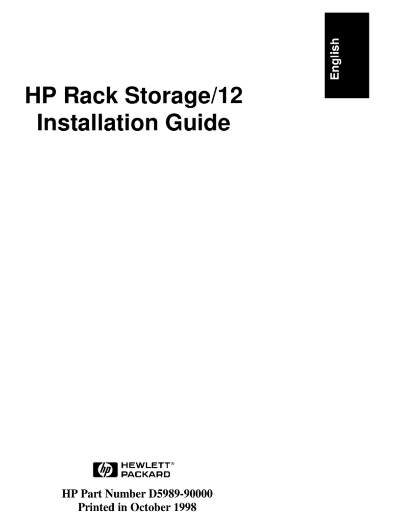 HP Rack Storage/12 User manual HP Rack Storage/12 User manual