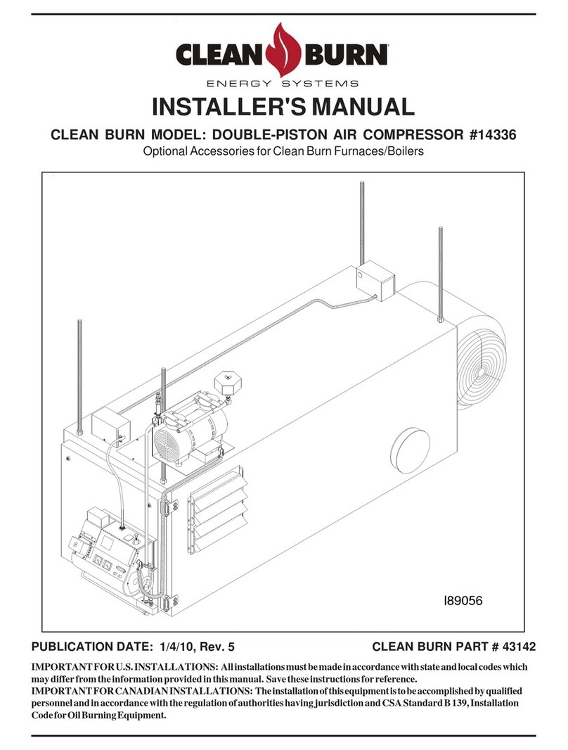 Cleanburn 14336 Installer manual