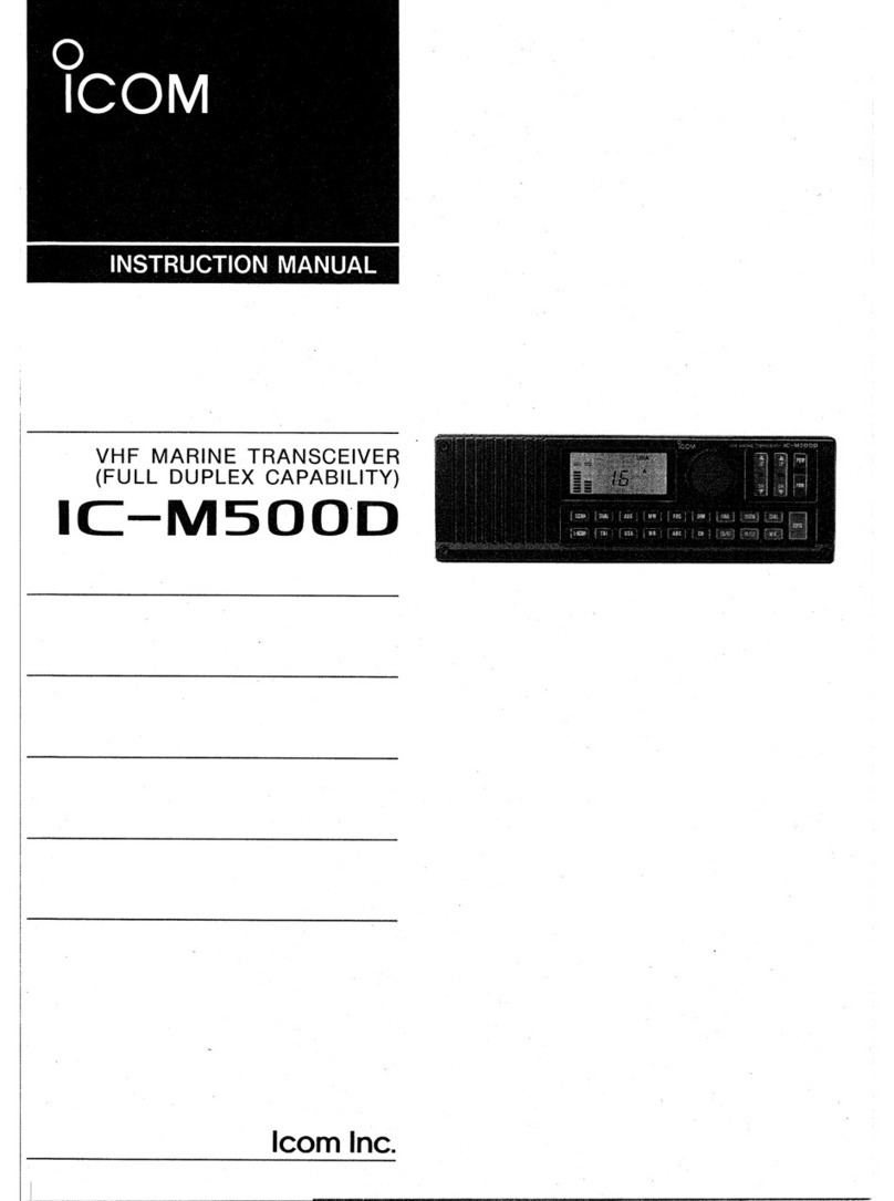 Icom IC-M500D instruction manual