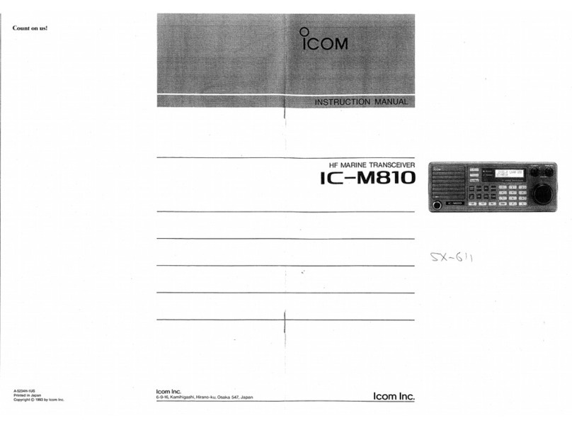 Icom IC-M810 instruction manual