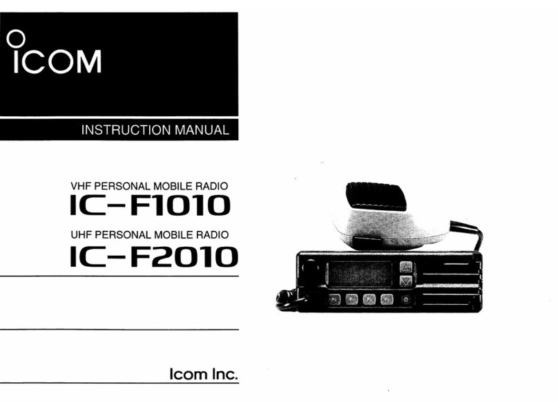 Icom IC-F1010 User manual