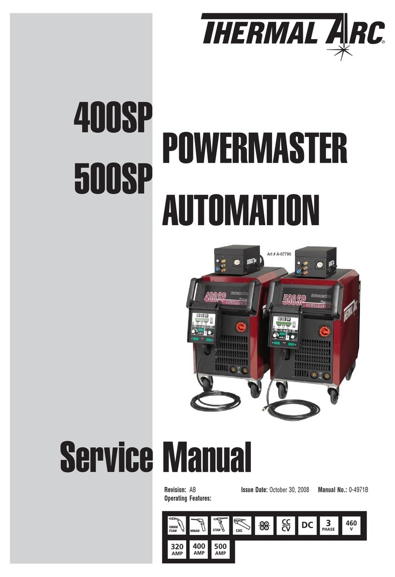 Thermal Arc POWERMASTER 400SP Service manual