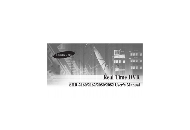 Samsung SHR-2160 User manual Samsung SHR-2160 User manual