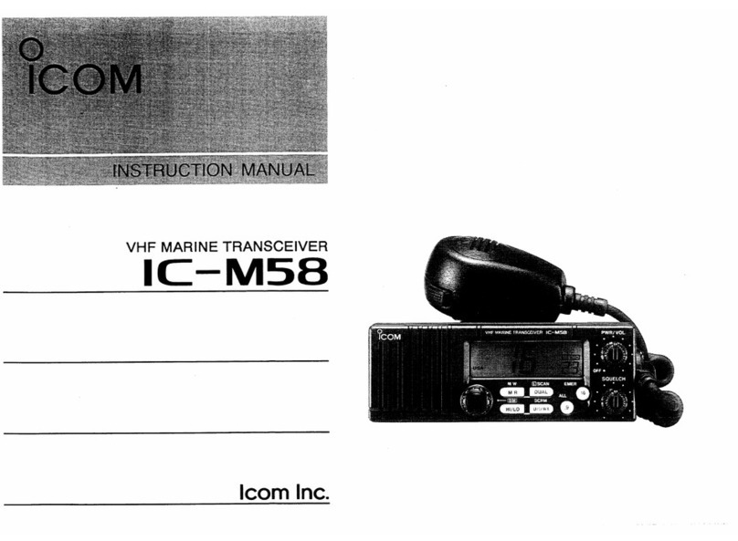 Icom IC-M58 instruction manual