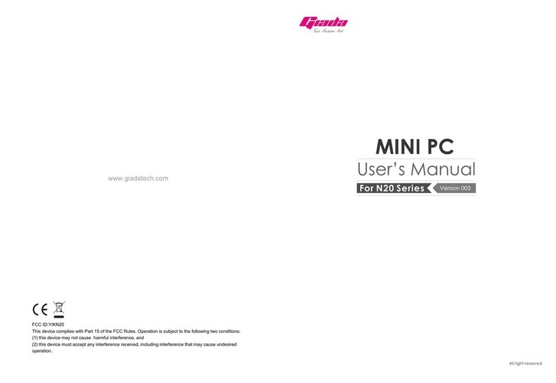 Giada N20 Series User manual Giada N20 Series User manual