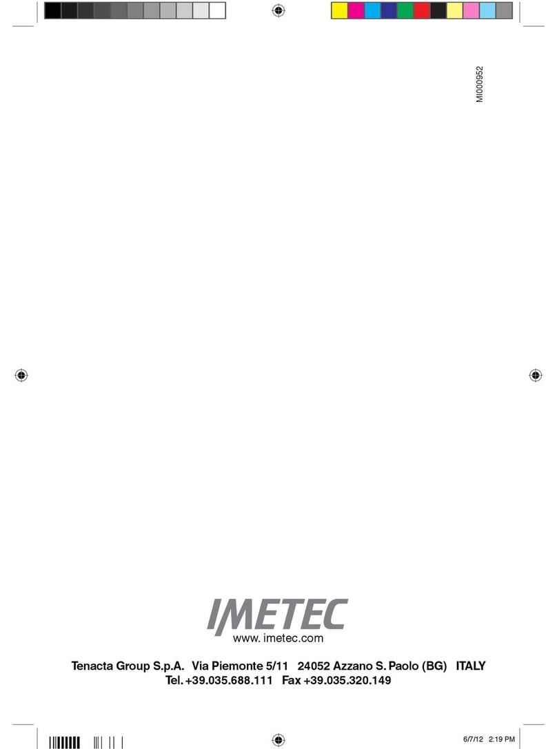 Imetec B8001 User manual Imetec B8001 User manual