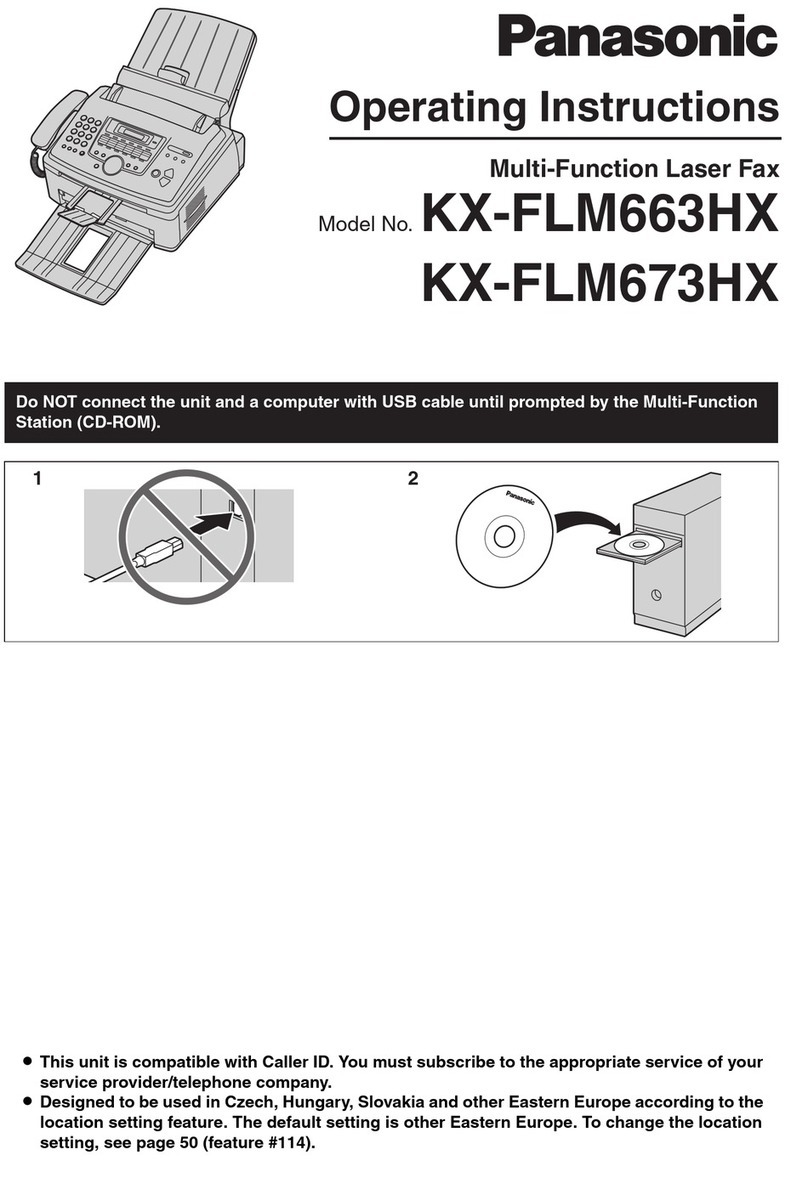 Panasonic KX-FLM663HX operating instructions